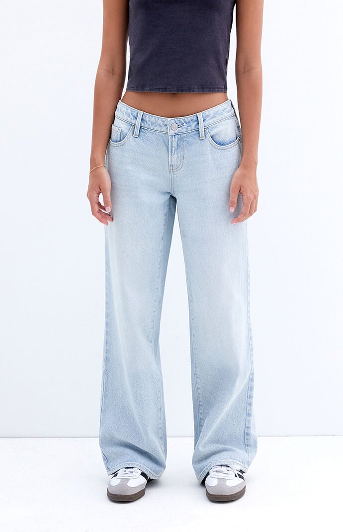 Image: Light Indigo Low Rise Girlfriend Jeans