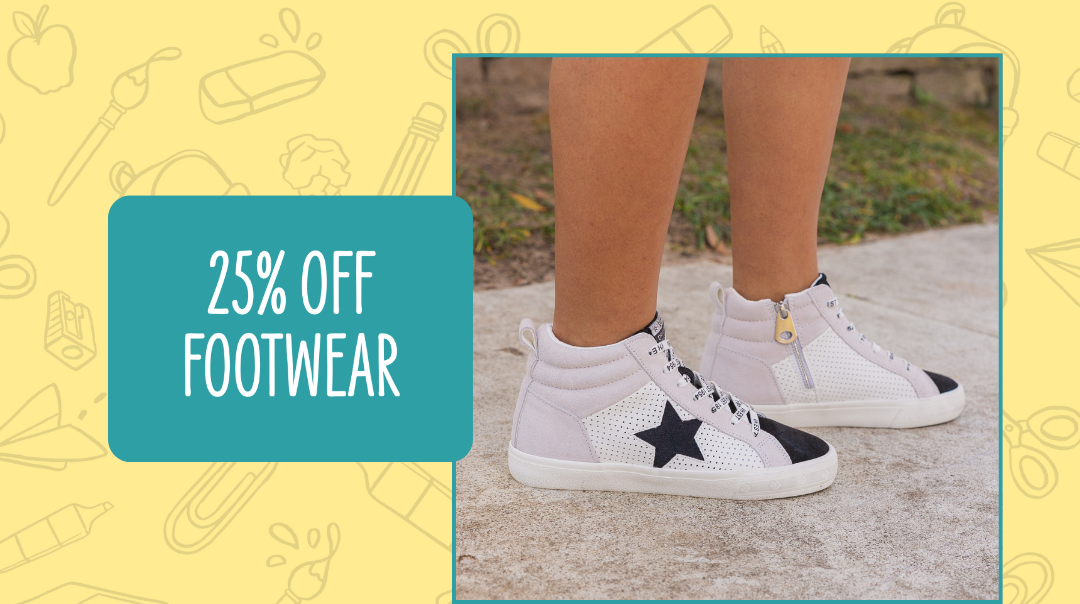 Shop 25% off Footwear