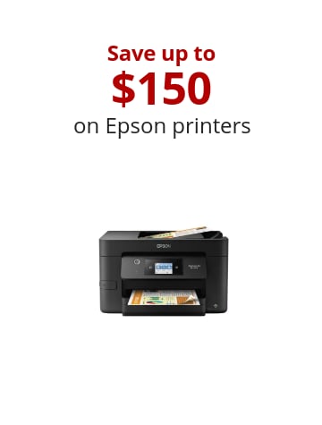 Save up to $150 on Epson printers