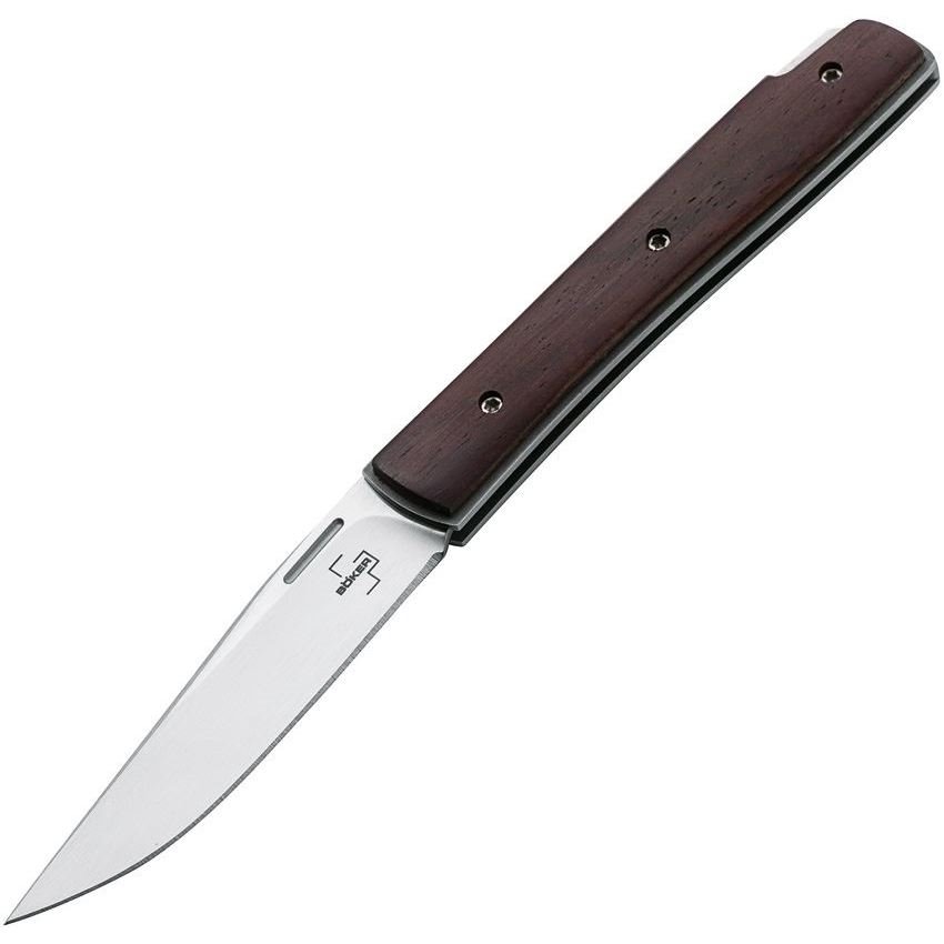 Boker Plus 01BO789 Petite Urban Trapper Lockback Knife Cocobolo Handles