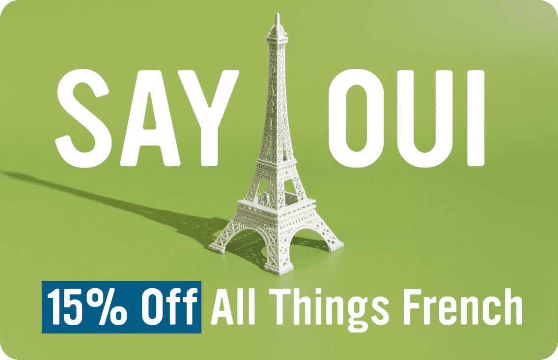 SAY OUI 15% Off All Things French