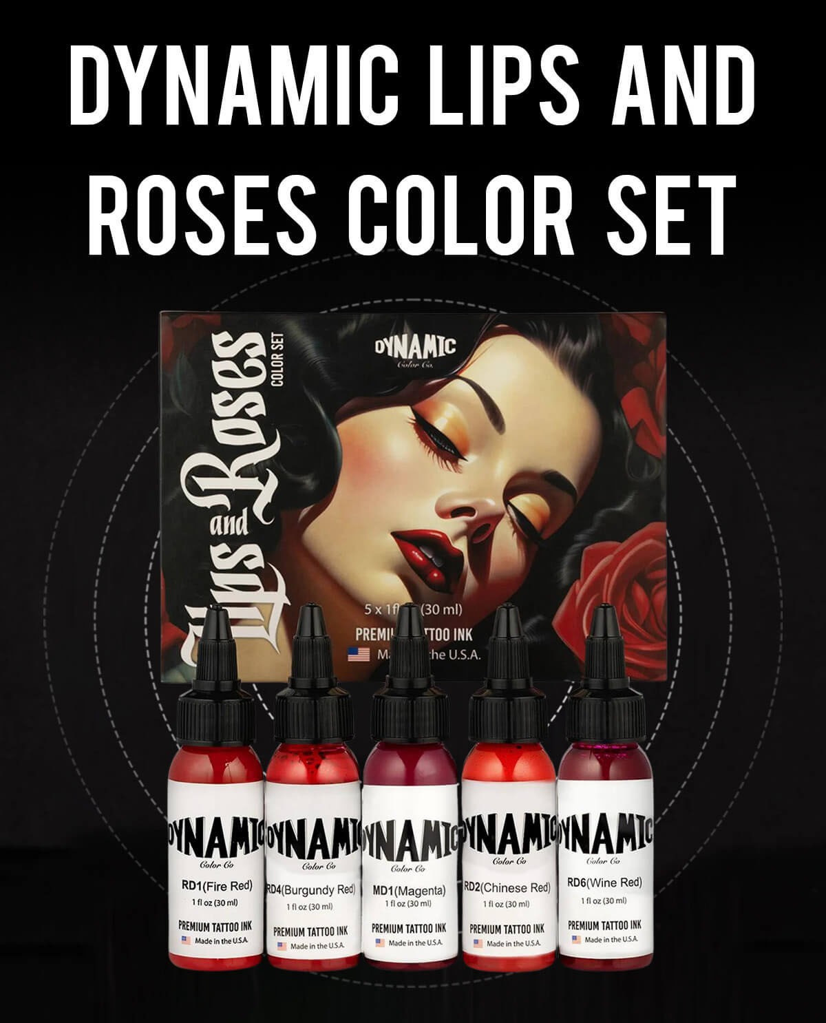 Dynamic Lips and Roses Color Set