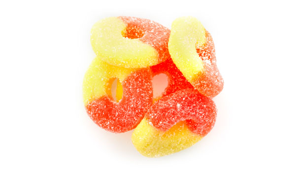 Image of GUMMY <br>SOUR <br>PEACH<br> RINGS