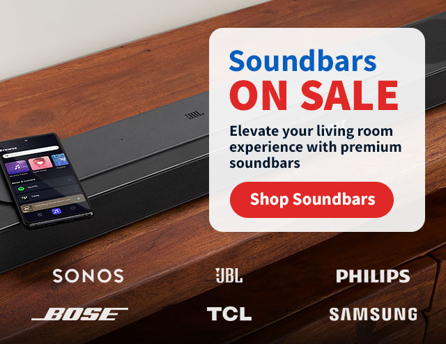 Soundbars On Sale. Elevate your living room experience with premium soundbars