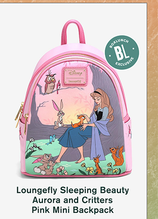 Loungefly Sleeping Beauty Aurora and Critters Pink Mini Backpack