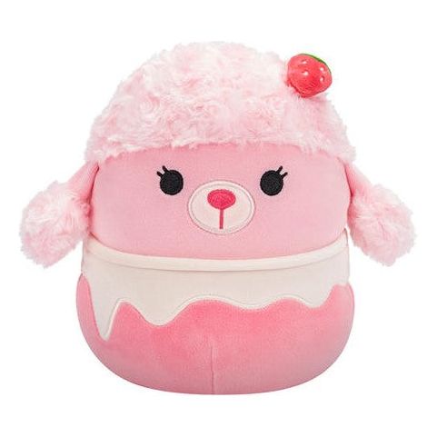 Squishmallow 12 Inch Chloe the Strawberry Milkshake Poodle Plush Toy