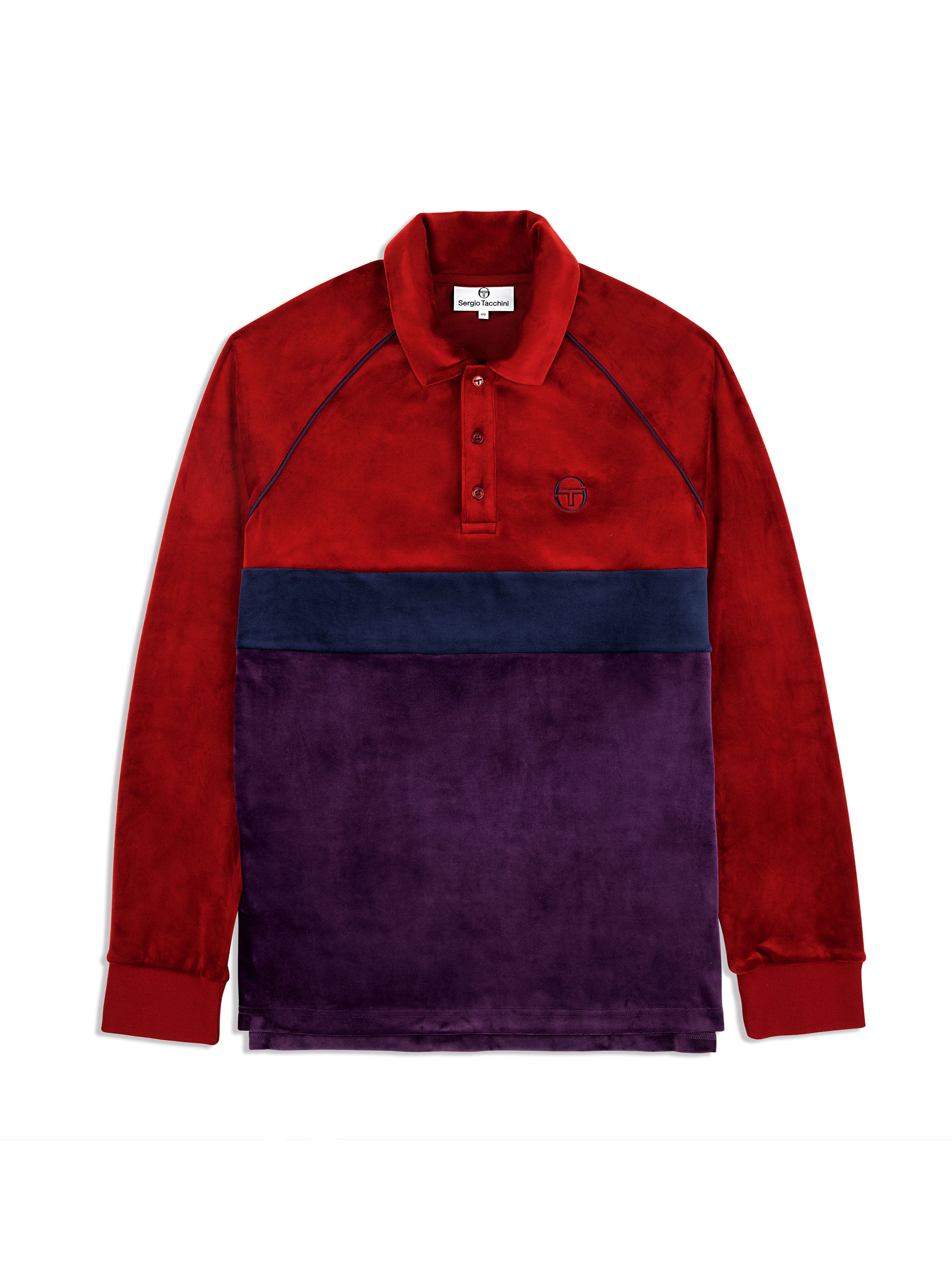 Image of Noci Velour Long Sleeve Polo