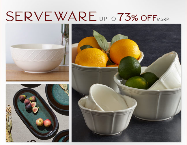 Shop Serveware up to 73% Off MSRP