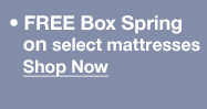 FREE Box Spring on select mattresses. Shop Now