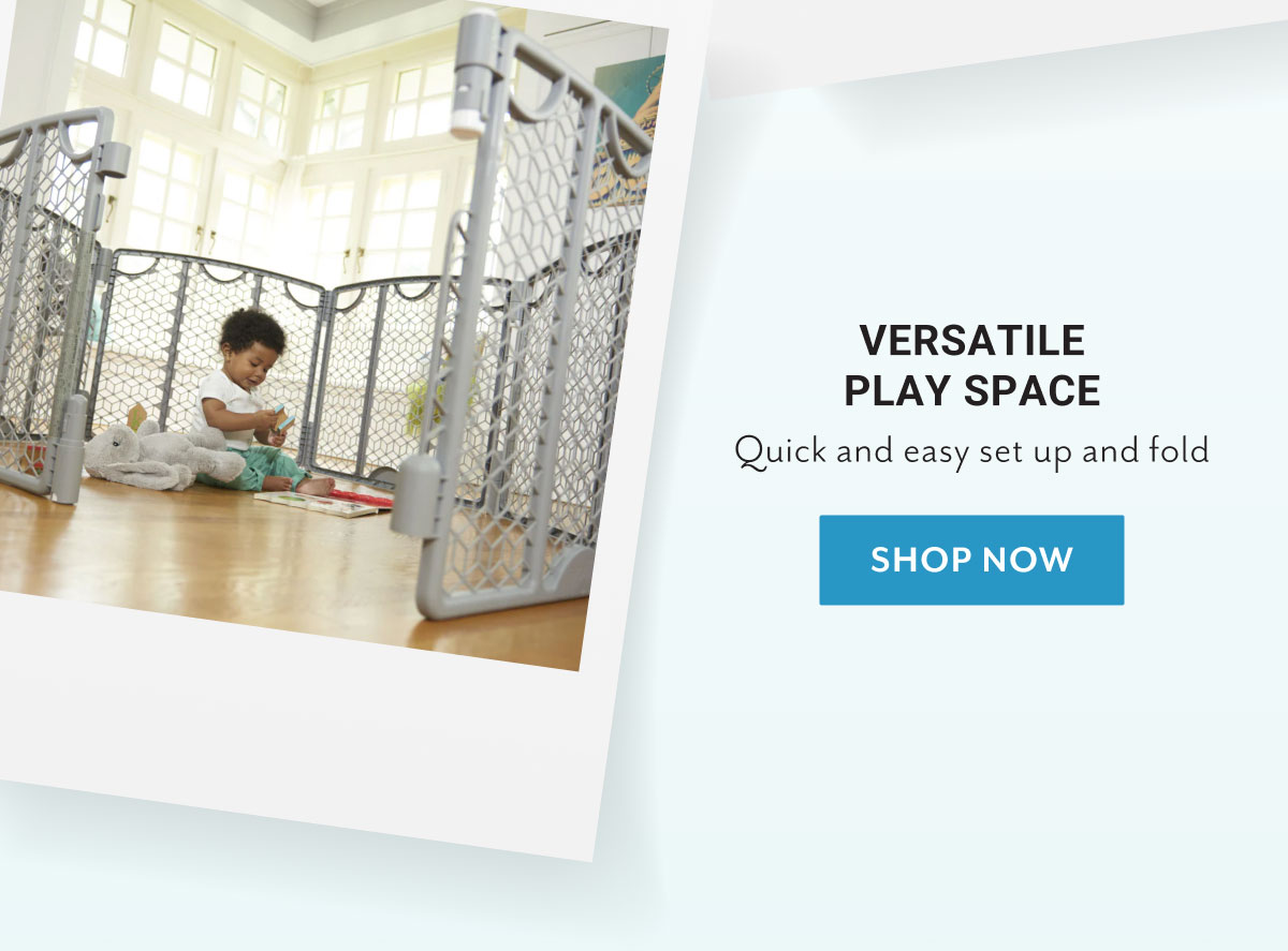 Versatile Play Space | Quick and easy set up and fold | Shop now