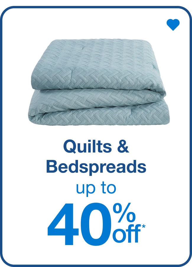 Quilts & Bedspreads Up to 40% Off  â€” Shop Now!