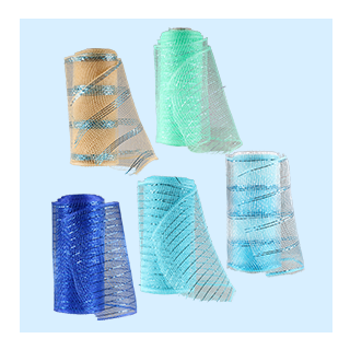 5 rolls of coastal decorative mesh