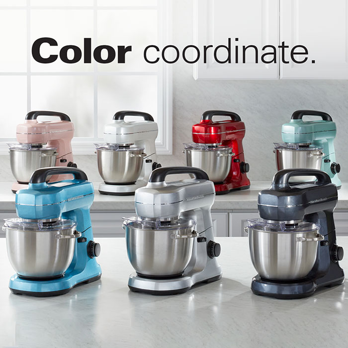 Color coordinate with Hamilton Beach Stand mixers