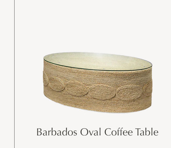 Barbados Oval Coffee Table