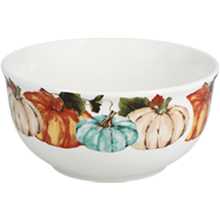 Fall pumpkin-printed bowl