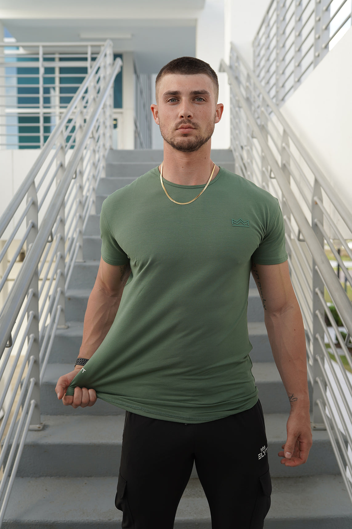 Image of 5.1.23  |  ELYT DROP TEE  |  MILITARY