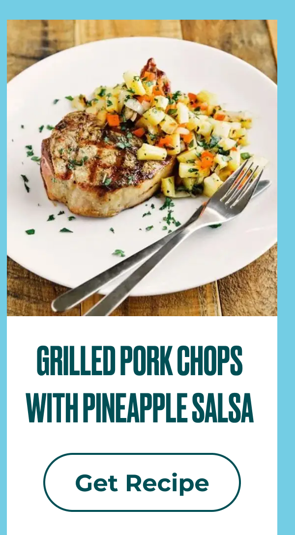 GRILLED PORK CHOPS WITH PINEAPPLE SALSA