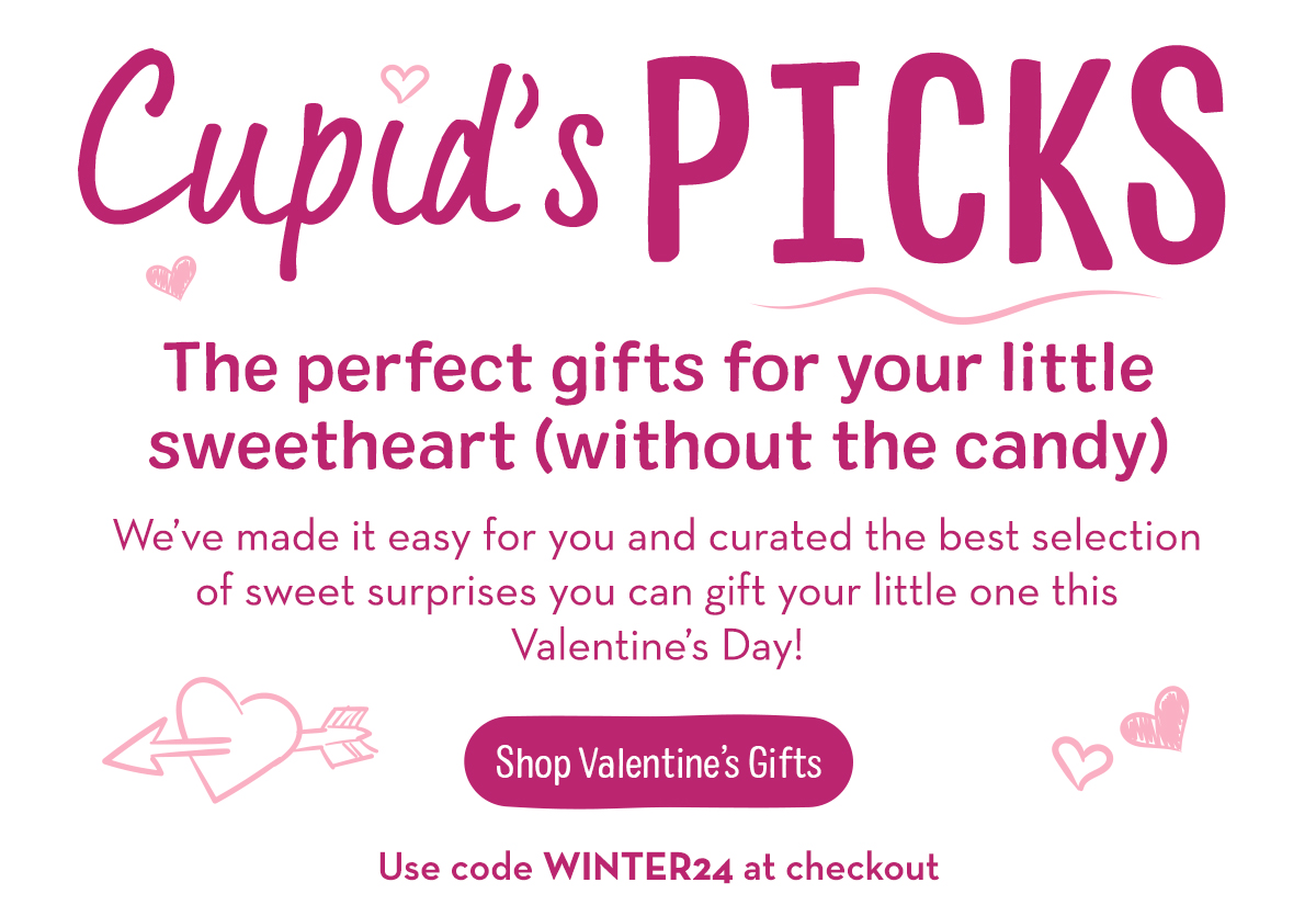 use code WINTER24 for 20% off $49+ sitewide on valentine's day gifts