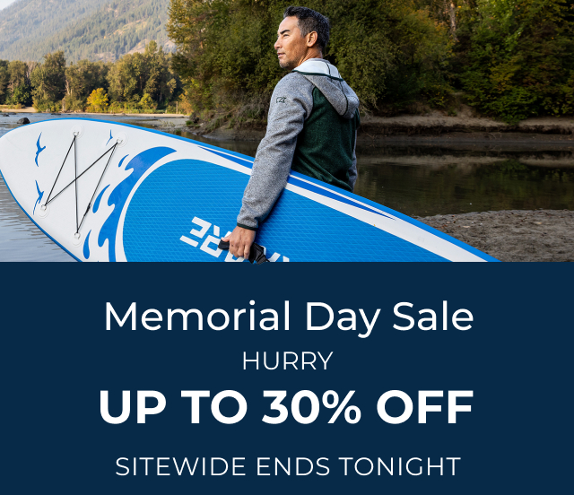 Memorial Day Sale - Hurry, Up To 30% Sitewide Ends Tonight