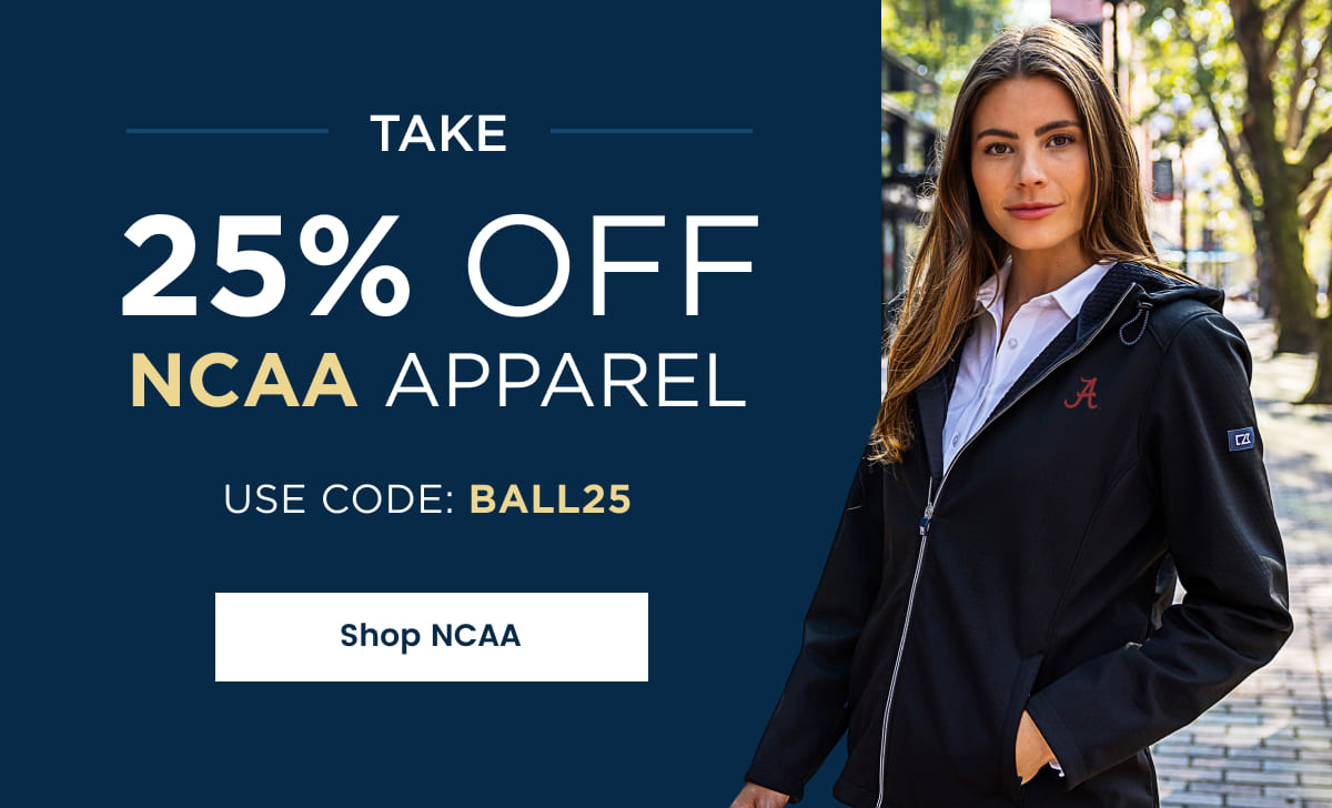 Take 25% Off NCAA Apparel | Use code: BALL25