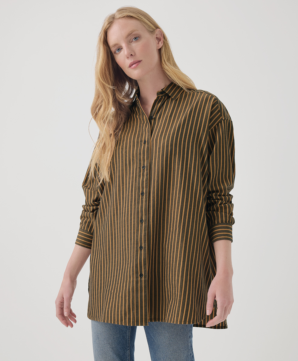 Image of Women's Sunset Lightweight Cotton Oversized Shirt