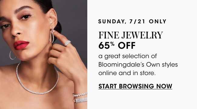 Fine Jewelry: 65% off