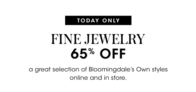 Fine Jewelry: 65% Off