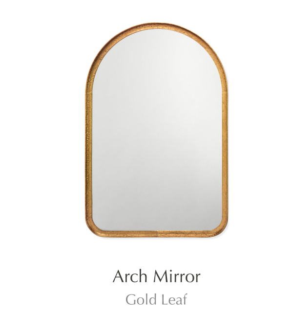 Arch Mirror - Gold Leaf