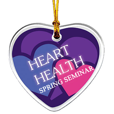 Image of Acrylic Sun Catcher Heart Ornaments