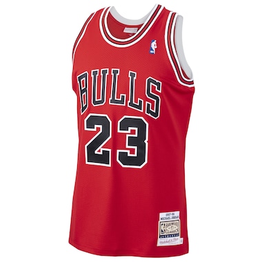  Mitchell & Ness Michael Jordan Scarlet  1997/98 Hardwood Classics Authentic Jersey