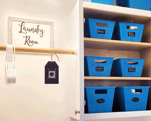 Blog idea: simple laundry room update on a budget