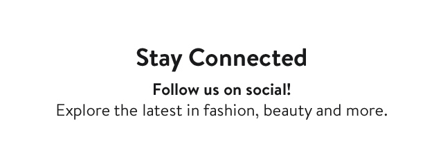 Stay connected. Follow us on social!