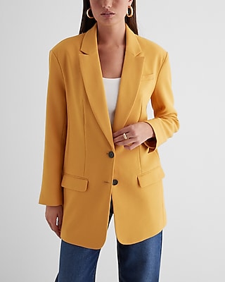 twill oversized boyfriend blazer