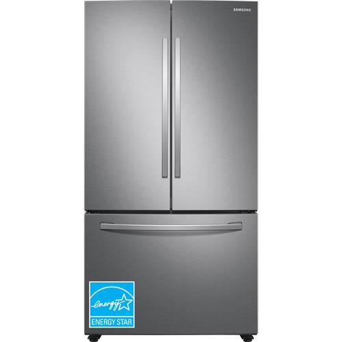 Samsung 28.0 CuFt Large Capacity French Door Refrigerator EZ-Open Handle In Fingerprint Resistant Stainless Steel