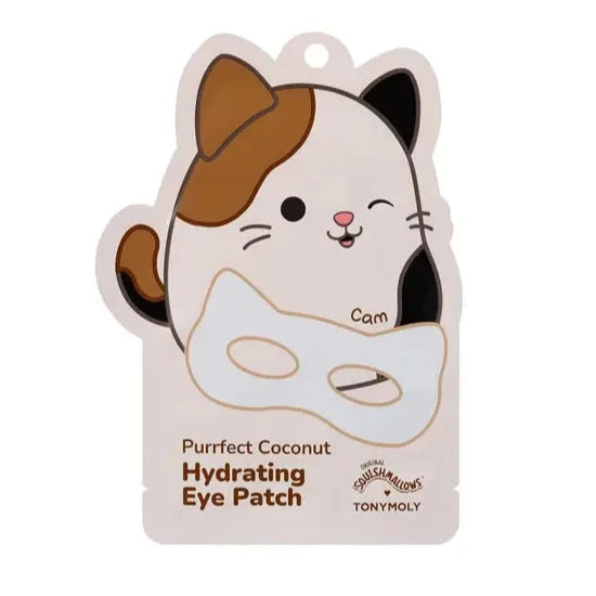 Squishmallow X TONYMOLY Cam's Purrfect Coconut Hydrating Eye Mask