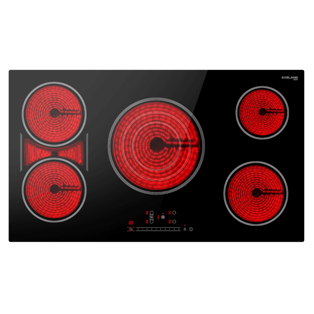 GASLAND 36 Inch 5 Burner Built-in Sync Elements Radiant Ceramic Cooktop