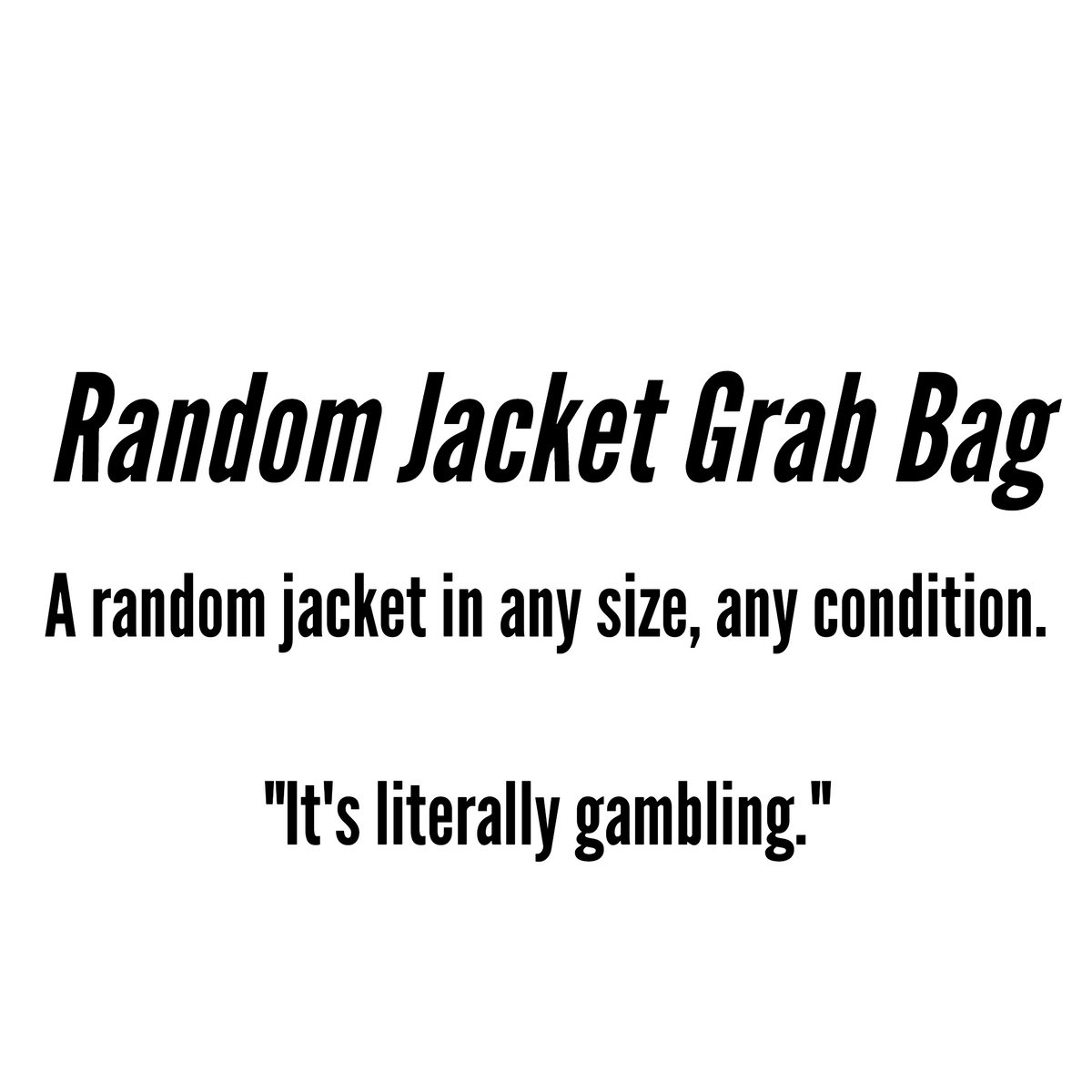 Random Surplus Grab Bag - Jackets