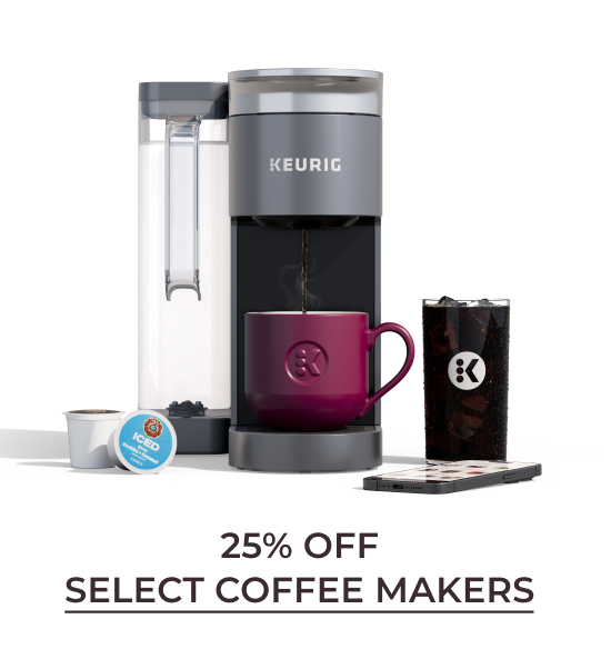 Shop 25% off select coffee makers with code 25OFFSUMMER