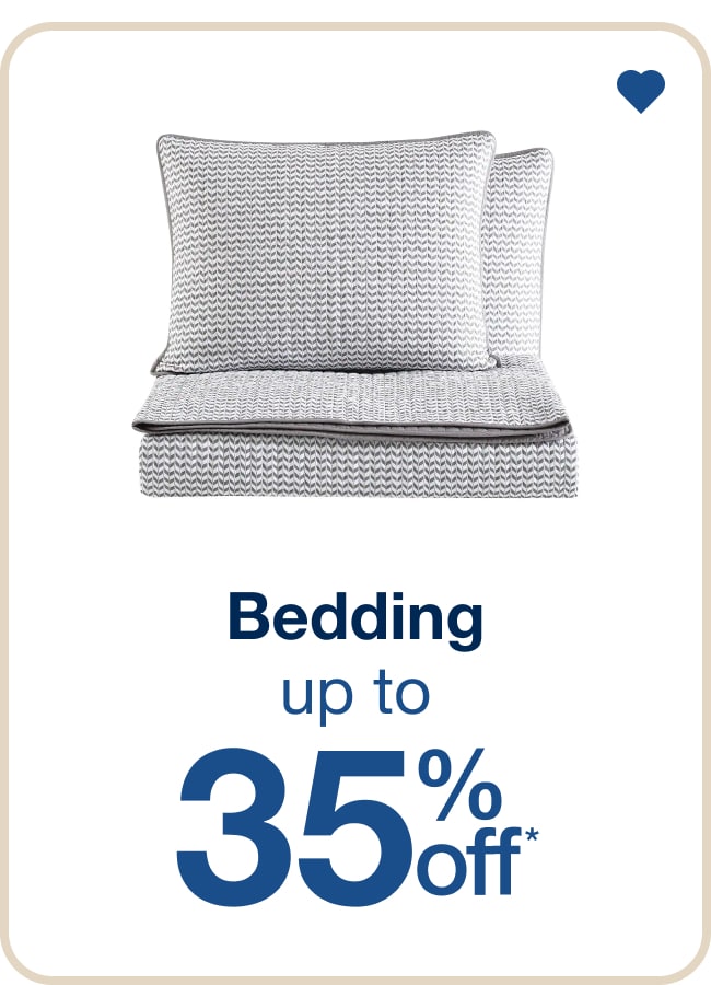 Up to 35% Off Bedding - Shop Now!