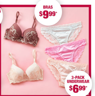 Bras $9.99*