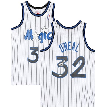 Shaquille O'Neal  Autographed White Mitchell and Ness Swingman Jersey