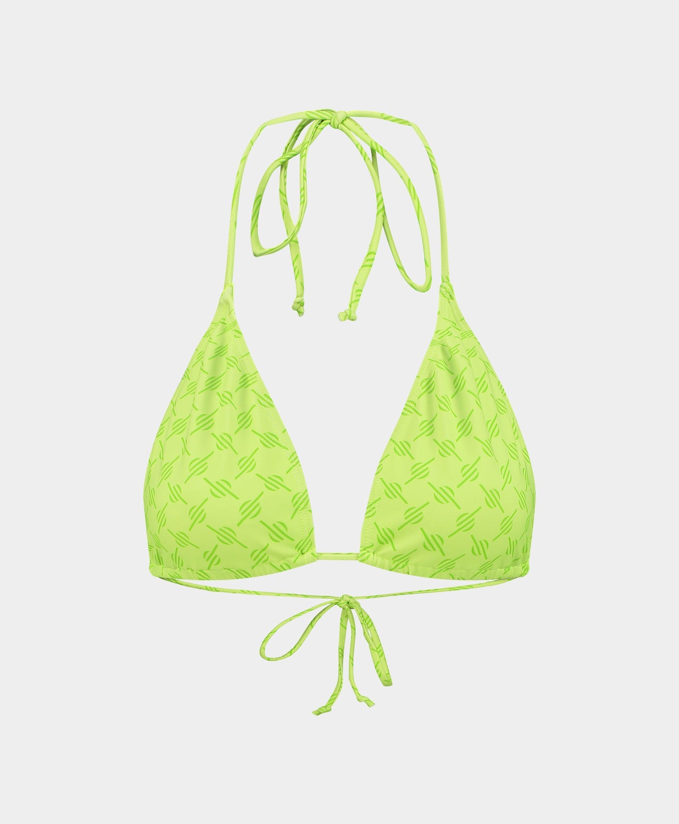 Image of Daiquiri Green Zazi Monogram Bikini Top