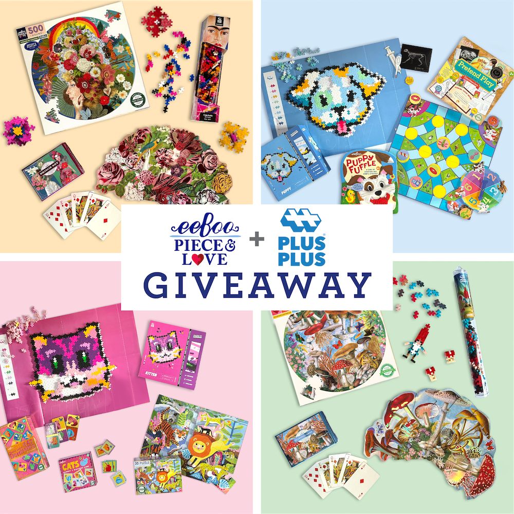 eeBoo and Plus-Plus giveaway.