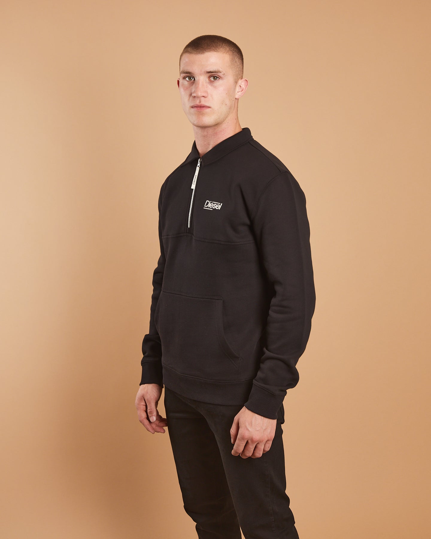 Image of Esker Half Zip Black Dust