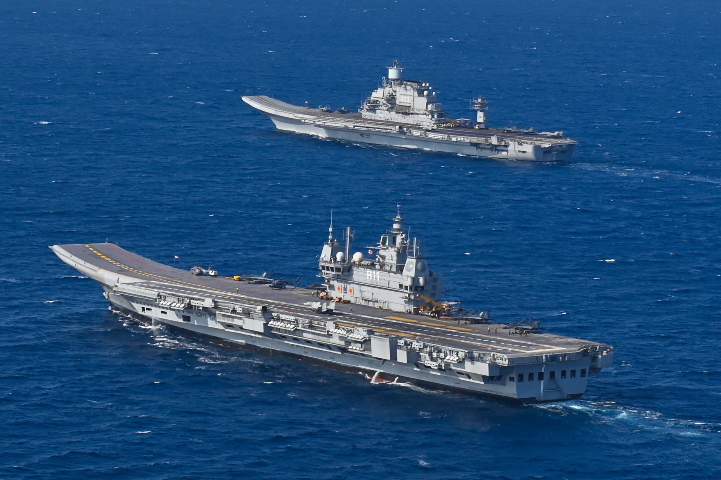 Photo: America's New Partner Against China Shows Off Aircraft Carriers