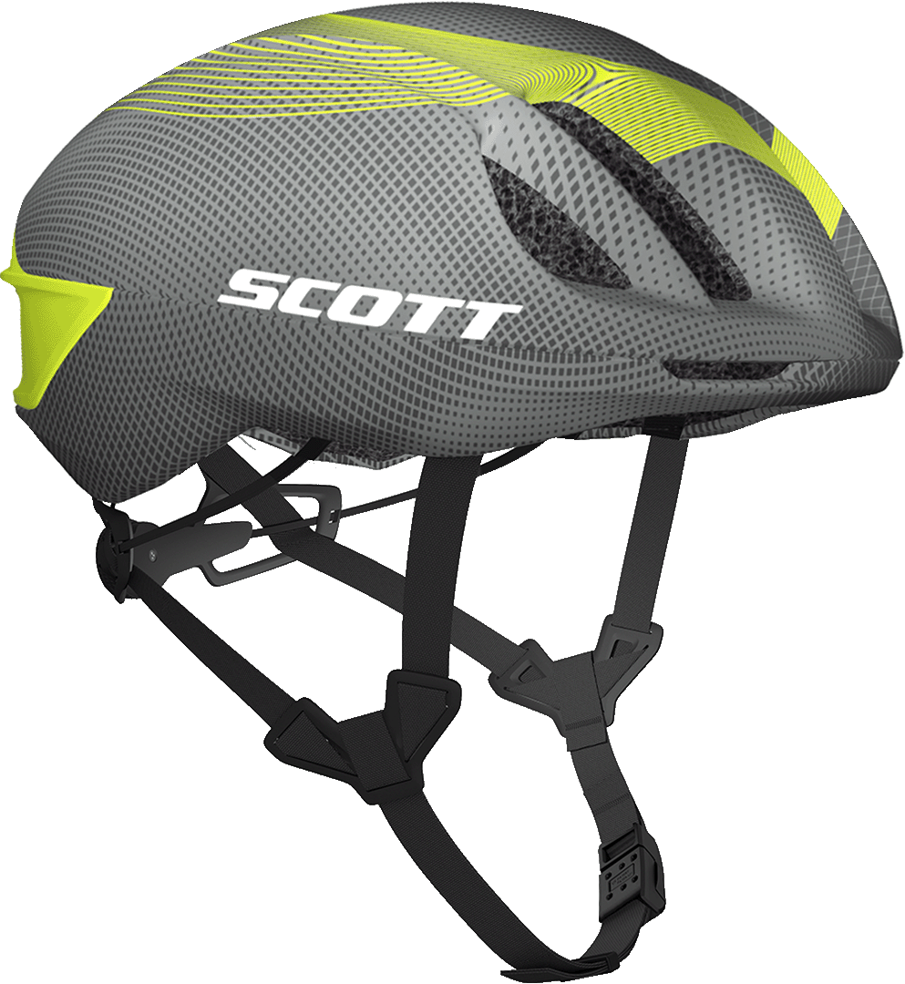 SCOTT Cadence Plus Helmet diamond grey/lime green