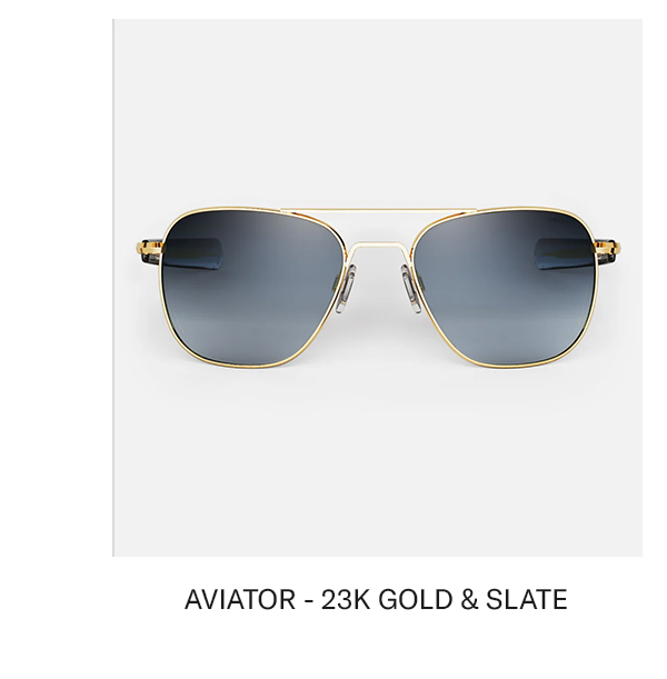 AVIATOR - 23K GOLD & SLATE