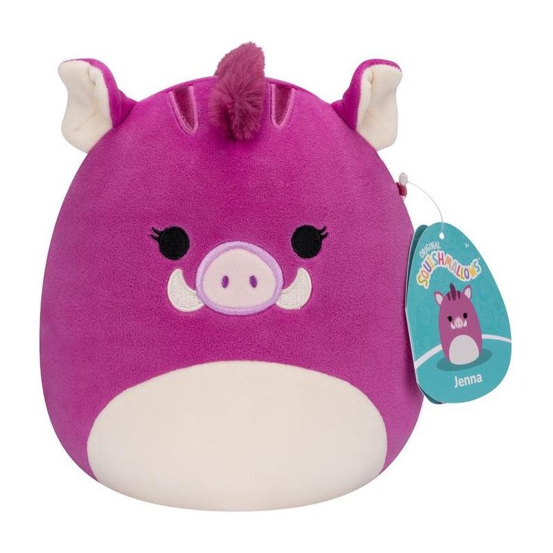 Squishmallow 8 Inch Jenna the Purple Boar Plush Toy