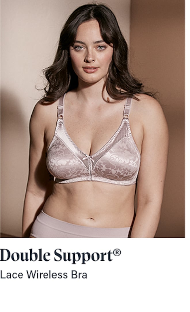 Double Support Lace Wireless Bra