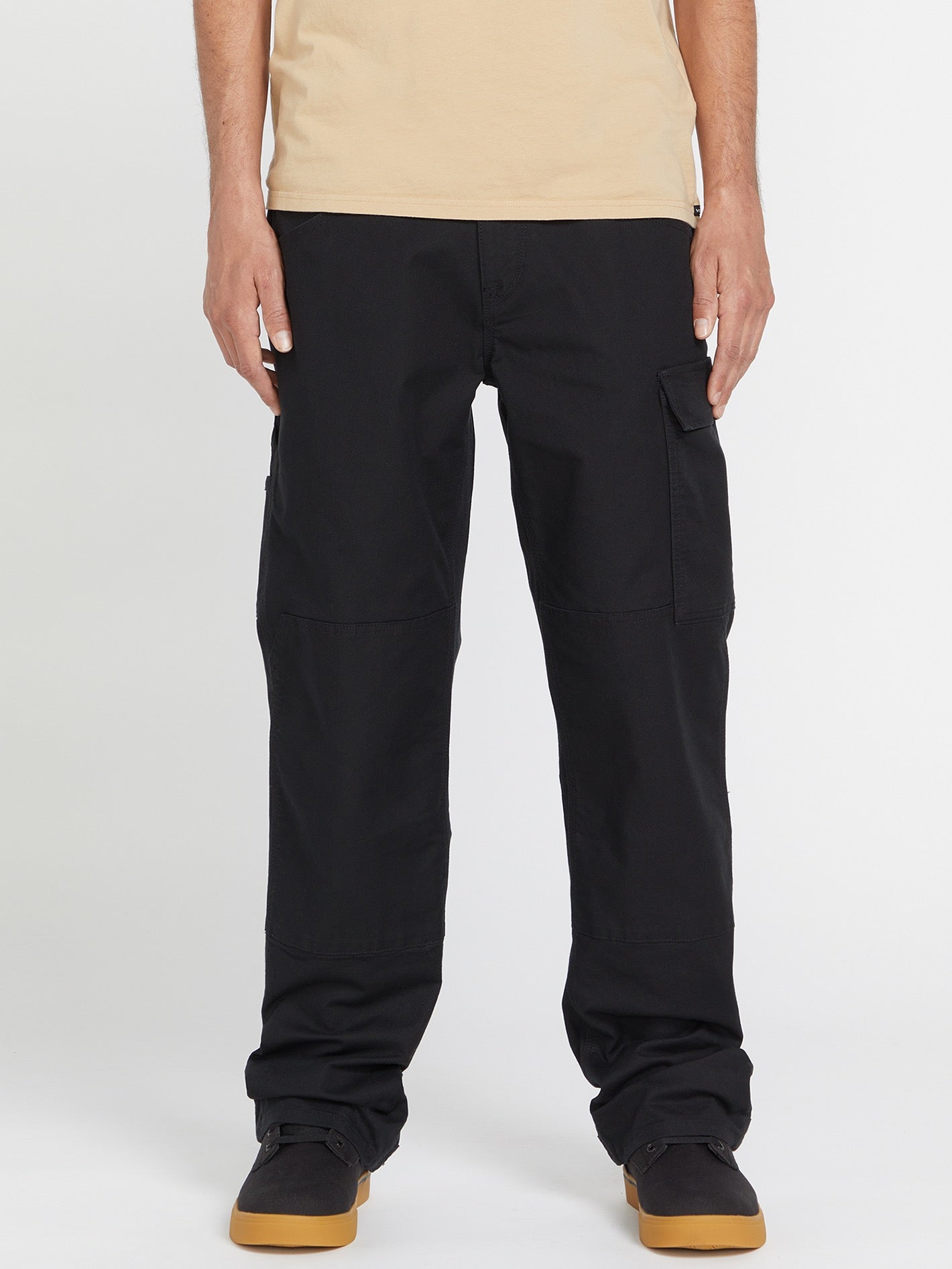 Image of Volcom Workwear Caliper Relaxed Work Pants - Black